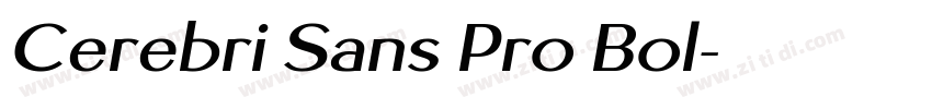 Cerebri Sans Pro Bol字体转换